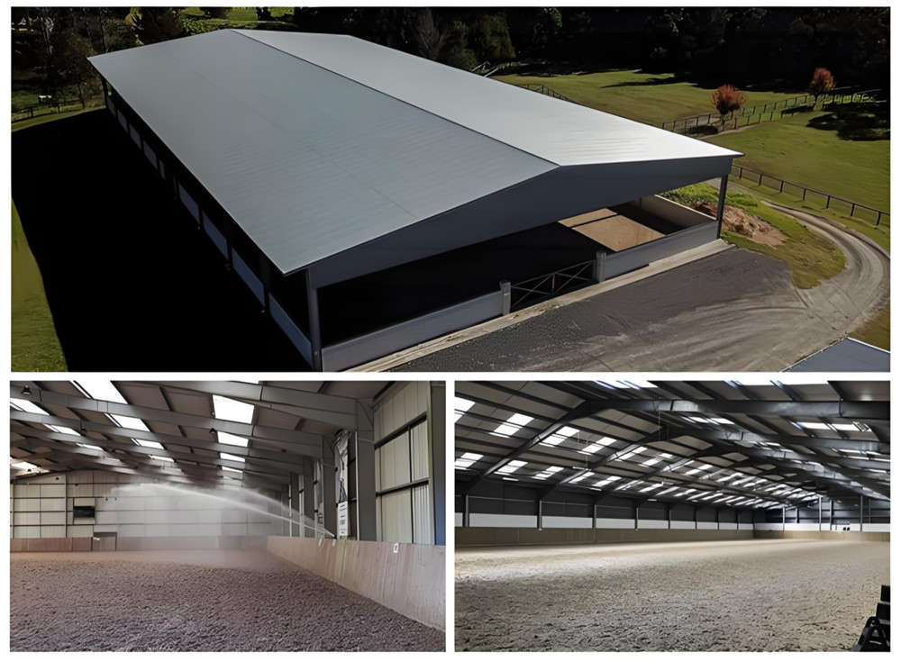 Multifunctional  Prefab Agricultural Buildings With H Section Coulmn Beam